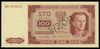 100 złotych 1.07.1948, seria KK, numeracja 00000