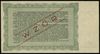 bilet skarbowy na 1.000 złotych 1945, I emisja, seria D, numeracja 000000, obustronnie ukośny nadr..