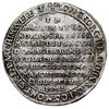 talar pamiątkowy 1659, Drezno, wybity z okazji śmierci matki księcia Magdaleny Sybilli, srebro 29...