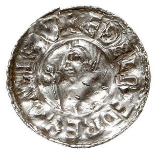 denar typu Crux, 991-997, mennica Southwark, mincerz Aethelwerd, EDELRED REX ANGLOX / EDELPERD M.O SVDB, srebro 1.49 g, S. 1148, N. 770, lekko pęknięty i gięty