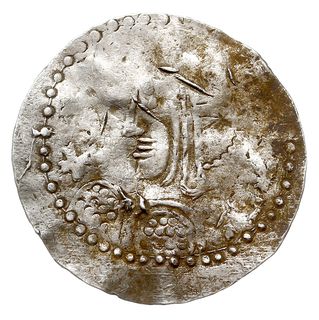 denar typu Fleur-de-lis, Lund?, Aw: Popiersie w lewo, Rw: Krzyż ozdobny, srebro 1.27 g, Hauberg V:22, gięty i rzadki