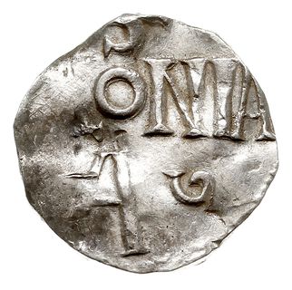 Kolonia, Otto III 982-1002, denar, Aw: Krzyż, Rw: Napis S COLONIA A, srebro 1.53 g, Dbg 331, Kluge 21 gięty, bardzo ładnie wybity