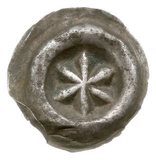 brakteat guziczkowy, początek XIV w., Rozeta sze