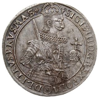 talar 1630, Bydgoszcz, Aw: Smukła półpostać król