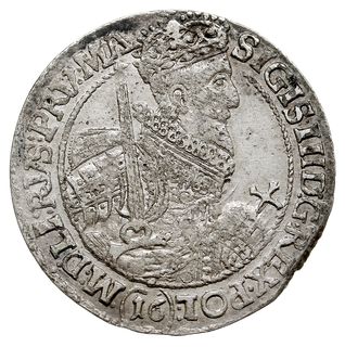 ort 1621, Bydgoszcz, cyfra 16 pod popiersiem, Shatalin K21-75 (R2), T. 3, rzadki i bardzo ładnie zachowany, szczególnie dla tego typu monety