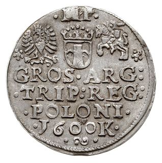 trojak 1600, Kraków, popiersie króla w lewo, Iger K.00.1.a (R1)