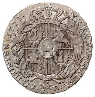 półtalar 1777, Warszawa, srebro 13.89 g., Plage 