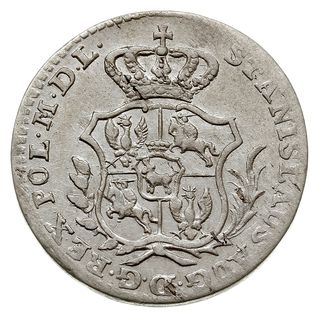 2 grosze srebrne (półzłotek) 1766, Warszawa, Plage 244, ładnie zachowane