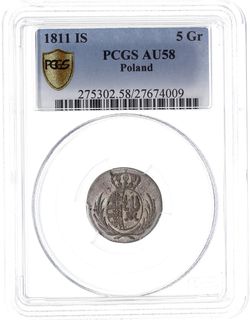 5 groszy 1811 I.S., Warszawa, Plage 94 moneta w 