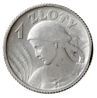1 złoty 1924, Paryż, Parchimowicz 107.a, mikroryski na awersie, ale bardzo ładne