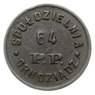 Grudziądz - 20 groszy Spółdzielni 64 Pułku Piechoty, cynk, Bartoszewicki 62.3 (R7a)