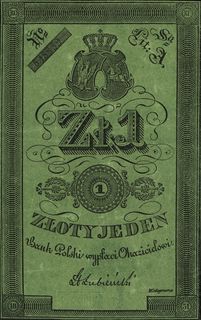 1 złoty 1831, podpis: H. Łubieński, seria A, num