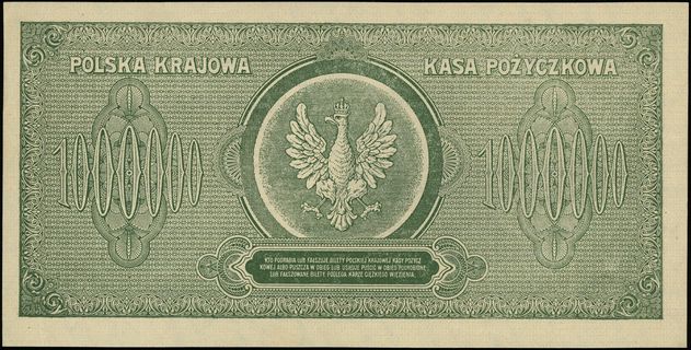 1.000.000 marek polskich 30.08.1923, seria D, numeracja 3936768, Lucow 452 (R4), Miłczak 37b, bardzo ładne, rzadkie w tym stanie zachowania