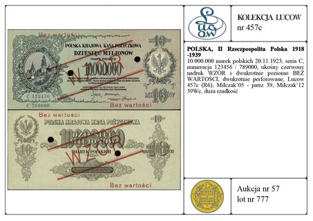 10.000.000 marek polskich 20.11.1923, seria C, n