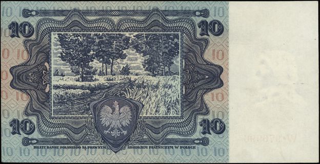 10 złotych 2.01.1928, seria W, numeracja 976996,