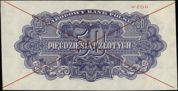 50 złotych 1944, w klauzuli OBOWIĄZKOWE, seria E
