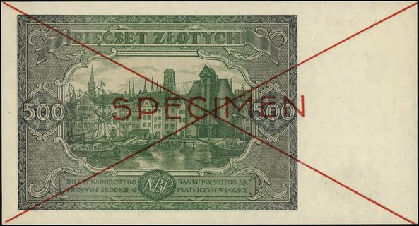 500 złotych 15.01.1946, seria A, numeracja 12346
