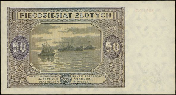 50 złotych 15.05.1946, seria M, numeracja 385123