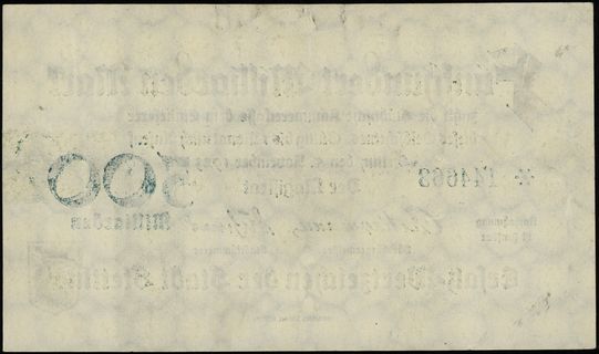 Szczecin, 500 miliardów marek 5.11.1923, numeracja 144662, Keller 4880.n, ładne i rzadkie