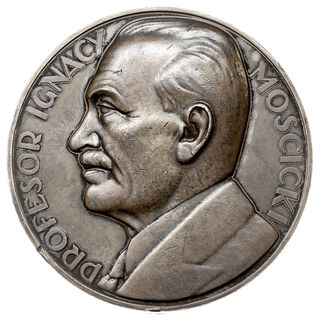 Ignacy Mościcki -medal sygnowany J.AVMILLER wybity w 1936 r., z okazji 10-lecia objęcia urzędu Prezydenta RP, Aw