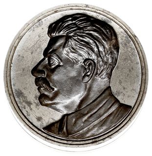 Józef Stalin -stempel do jednego z pierwszych medali wykonanych w Mennicy Państwowej w 1951 r., projekt Stefan Rufin Koźbielewski, Paszkowycz 2/51, stal 55 mm