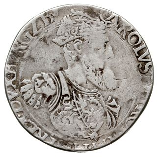 Brabancja, Karol V 1506-1555, floren bez daty (1542-1548), srebro 17.48 g, Antwerpia, Delm. 1 (R2), obcięty, ale rzadki, egz. WCN 55/1100