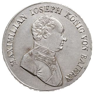 Maksymilian I Józef 1806-1825, talar 1812, AKS 48, Dav. 551, Kahnt 68, nieznaczne ślady justowania, rzadki, egz. WCN 55/1109