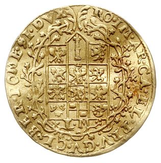 Fryderyk Wilhelm 1640-1688, dwudukat 1641 LM, Berlin, złoto 6.91 g, Fr. 2196, v. Schr. 4, gięty, ale pięknie zachowany, bardzo rzadki