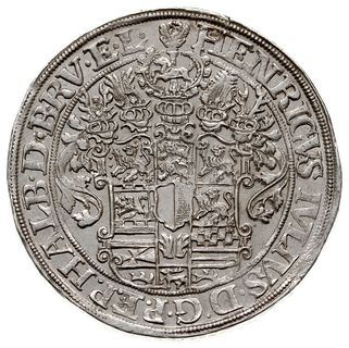 Henryk Juliusz 1589-1613, talar 1604, Andreasberg, srebro 29.09 g, Welter 645A, Dav. 6285, wyśmienity stan zachowania