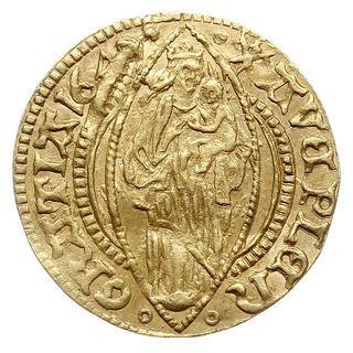 dukat 1649, z tytulaturą Ferdynanda III, złoto 3.48 g, Fr. 1100, Gaed. 97, niewielka wada stempla i lekkie pęknięcie krążka, ale ładne lustro i piękny stan, egzemplarz z aukcji F. R. Künker 221/8472, WCN 56/932