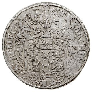 August 1553-1586, talar 1582 HB, Drezno, srebro 29.02 g, Dav. 9798, Kahnt 68, Schnee 725