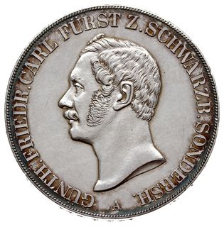 Günther Fryderyk Karol 1835-1880, dwutalar 1845 A, Berlin, AKS 37, Dav. 920, Jaeger 74, Thun 399, bardzo ładny, egz. WCN 55/1135