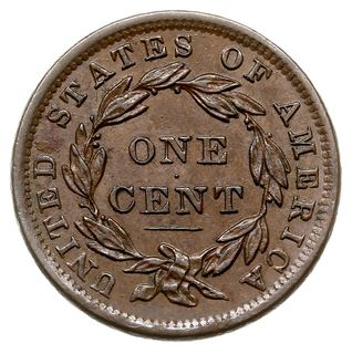 1 cent 1838, typ Coronet, KM 45, bardzo ładny, p