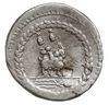 Mn. Fonteius C.f., denar 85 pne, Rzym, Aw: Głowa Apollina w prawo, poniżej wiązka piorunów, za nim..