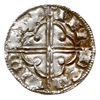 denar typu Quatrefoil, 1018-1024, nieczytelna mennica i mincerz, CNVT REX ANGLO / ..., srebro 1.00..
