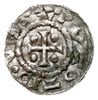 Ratyzbona, Otto 976-982, denar 976-982, mincerz Vulfa, Aw: Dach kościoła i VVO, Rw: Krzyż, srebro ..