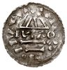 Ratyzbona, Henryk II 985-995 - drugie panowanie, denar 985-995, mincerz Mauro, Aw: Dach kościoła i..