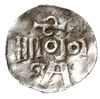 Kolonia, naśladownictwo denara kolońskiego z czasów Ottona I-III, denar X/XI w., Aw: Wsteczny napi..