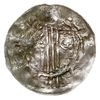 Esslingen, Henryk II 1002-1024, denar, Aw: Popiersie króla w prawo, Rw: Dłoń opatrzności, srebro 1..