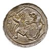 denar, Aw: Książę na tronie, obok giermek, Rw: Rycerz walczący ze lwem, srebro 0.75 g, Str. 40, Su..