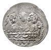 denar, 1157-1166, Aw: Popiersie z mieczem, wokoło BOLEZLAS, Rw: Trzej książęta za stołem, srebro 0..