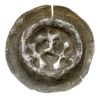 Mazowsze, brakteat guziczkowy, koniec XIII w., Trzy krzyże połączone podstawami, srebro 0.17 g, Wi..