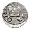 Wielkopolska, denar koronny, ok. 1290-1296, Aw: Heraldyczny ukoronowany orzeł na wprost z głową zw..