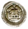 brakteat typu Korona”, ok. 1287-1297, Korona z dwoma fleuronami i krzyżem powyżej, gwiazdą poniżej..