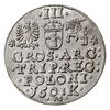 trojak 1601, Kraków, popiersie króla w lewo, Iger K.01.1.a (R1)