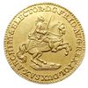 dukat 1742, Drezno, Aw: Król na koniu i napis wokoło, Rw: Tron i napis wokoło, złoto 3.48 g, Kahnt..