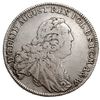 talar 1763, Drezno, Aw: Popiersie i napis wokoło, Rw: Tarcza herbowa i napis wokoło, srebro 27.78 ..