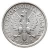 1 złoty 1924, Paryż, Parchimowicz 107.a, mikroryski na awersie, ale bardzo ładne
