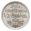 1/2 guldena 1927, Koga, Berlin, Parchimowicz59.b, rzadszy rocznik, piękne