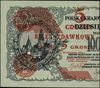 5 groszy 28.04.1924, nadruk na lewej części banknotu 10.000.000 marek polskich, Lucow 699 (R2) - i..